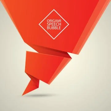 Abstract glossy red speech bubble Stockillustratie