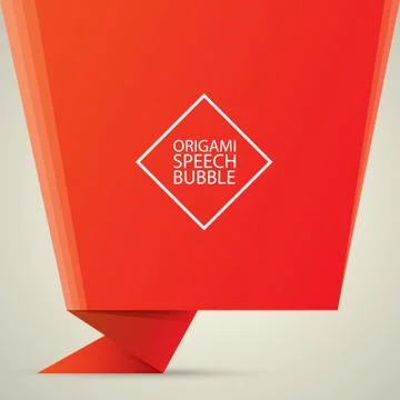 Abstract glossy red speech bubble Illustrazione stock