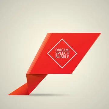 Abstract glossy red speech bubble Illustrazione stock