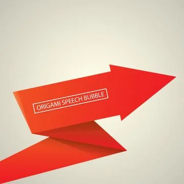 Abstract glossy red speech bubble Stockillustratie