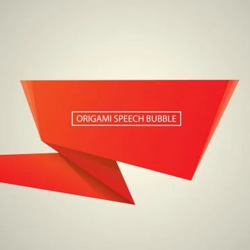 Abstract glossy red speech bubble Illustrazione stock