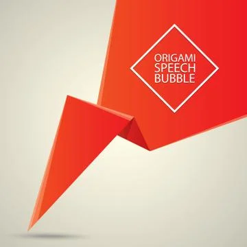 Abstract glossy red speech bubble Illustrazione stock