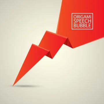 Abstract glossy red speech bubble Stockillustratie