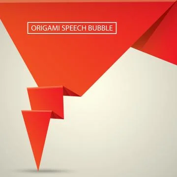 Abstract glossy red speech bubble 스톡 일러스트