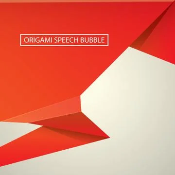 Abstract glossy red speech bubble Illustrazione stock