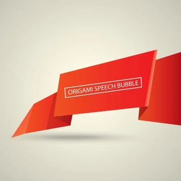 Abstract glossy red speech bubble Stockillustratie