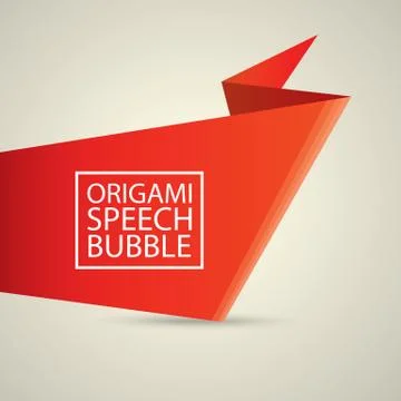 Abstract glossy red speech bubble Stockillustratie