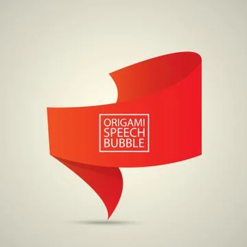 Abstract glossy red speech bubble Stockillustratie