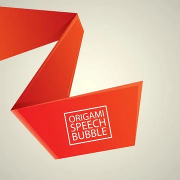 Abstract glossy red speech bubble Stockillustratie