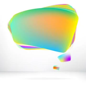 Abstract glossy speech bubble.  + EPS8 Stock Illustration