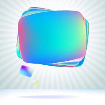 Abstract glossy speech bubble.  + EPS8 Stock Illustration
