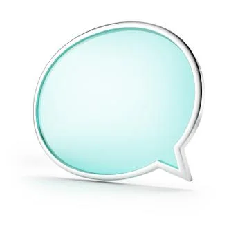 Abstract glossy speech bubble Иллюстрация