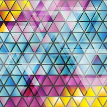 Abstract glossy triangles vector pattern Abstract glossy triangles bright ... Stock Photos