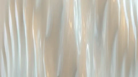 Abstract Glossy White Smooth Waves 3D Render Seamless Loop Animation Stock Footage 336561983