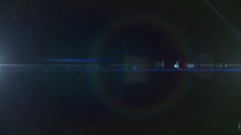 Abstract glow blue star optical lens flare shine light animation Vídeo Stock 307606889