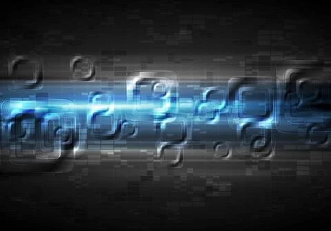 Abstract glow blue tech background Abstract glow blue tech background. Vec... 写真素材