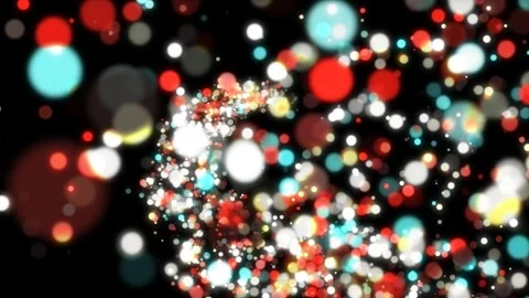 Abstract glow  color particles background zoom in  motion  4K Stock Footage 256631079