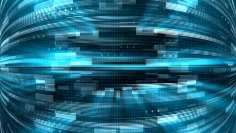 Abstract glow digital in dark - abstraction of data communication, computer Stock Footage 106885869