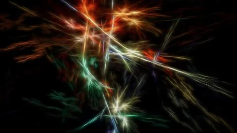 Abstract glow of energy sharp lines Stock Illustration