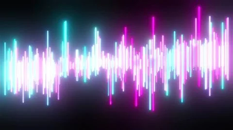 Abstract glow equalizer Abstract glow equalizer. Computer generated 3d ren... Stock Photos