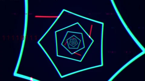 Abstract glow lighting lines Stock Footage 297117588