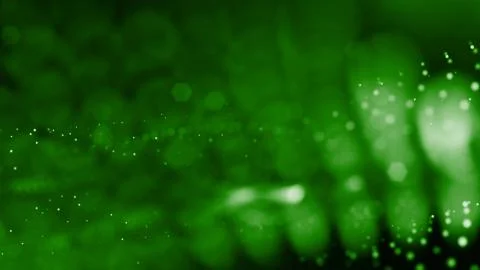 Abstract glow particles in air as science fiction microcosm or macro world or Illustrazione stock