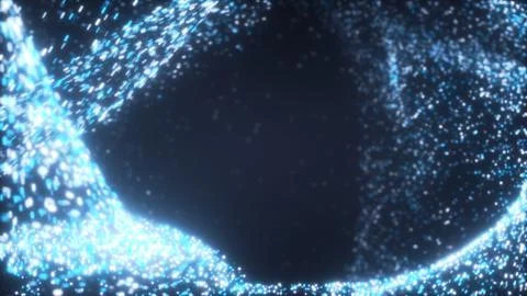 Abstract glow particles background. Fotos de archivo