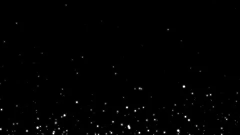 Abstract glow particles  with a white bokeh effect on a black background Video stock 272452037