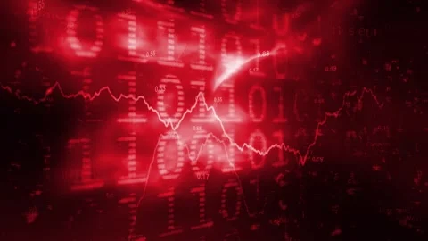 Abstract glow red negative business data infographic backgrounds Stock Footage 334082440