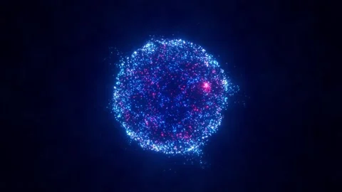 Abstract Glow Sphera Video stock 295384681