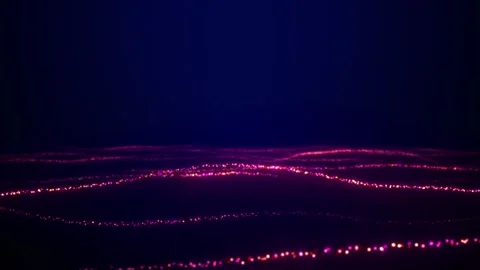 Abstract Glow Tech Lines Stock Footage 301919232