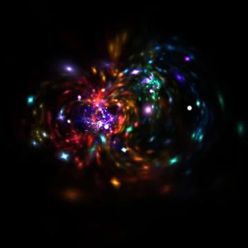 Abstract   Glow Twinkle Star   Background - Fractal Art Stock Illustration