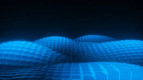 Abstract glow waves Stock Footage 111535301