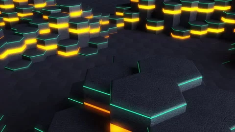 Abstract Glowing 3D Background 스톡 동영상 247890456