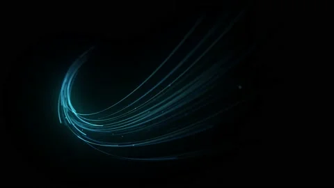 Abstract Glowing 3d Light Strokes Background Vidéo 196214292