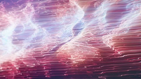 Abstract Glowing 3d Thin Light Strokes Background Loop Video stock 169708282