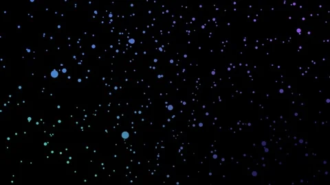 Abstract glowing 4 color CC ball action animation on black background .The .. Stock Footage 313378678