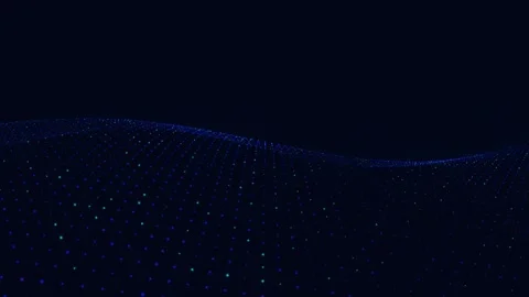 Abstract Glowing AI Data Wave Видео 339060729