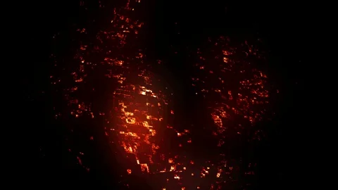 Abstract Glowing Animated Background Stock Footage 101435937