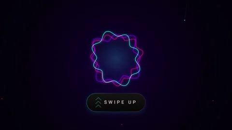 Abstract Glowing Animation of a Flower Like Equalizer with a Vibrant Swipe .. Vídeos de archivo 347302762