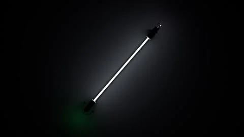 Abstract glowing art object rotates on a black background. Seamless loop. Stock Footage 151380809