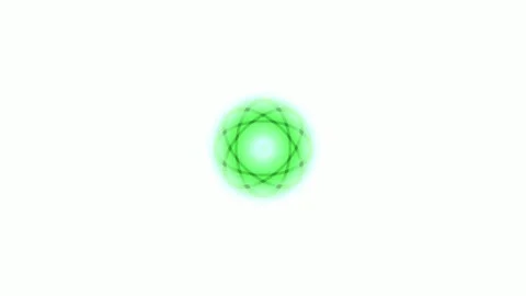 Abstract glowing atomic structure on white background loop for science, res.. Video stock 333106359
