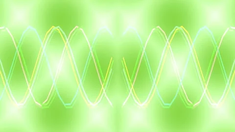 Abstract glowing audio wave equalizer background loop for music visualization Stock Footage 336507906