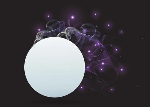 Abstract glowing background, creative covert for web and print fluid futurist 库存插图