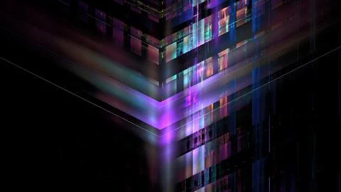 Abstract glowing background digital technology. Hi tech digital interior data Illustrazione stock