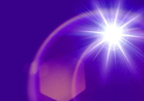 Abstract glowing background with glare, flashes of light Stock Illustration