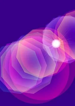 Abstract glowing background with glare, flashes of light Stock Illustration