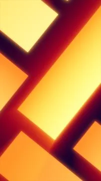 Abstract glowing background of golden rectangular shapes arranged in a dyna.. Stock Illustration