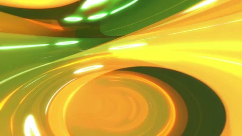 Abstract glowing background with green and yellow spinning streaks light rays 스톡 동영상 201598780