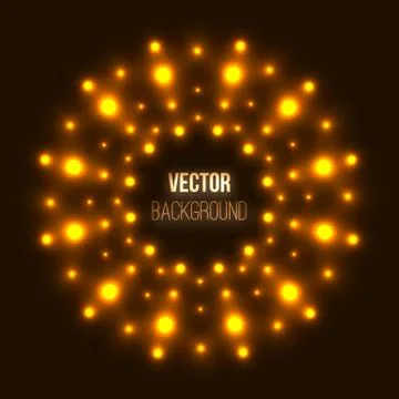 Abstract glowing background with light spots Stock Illustration